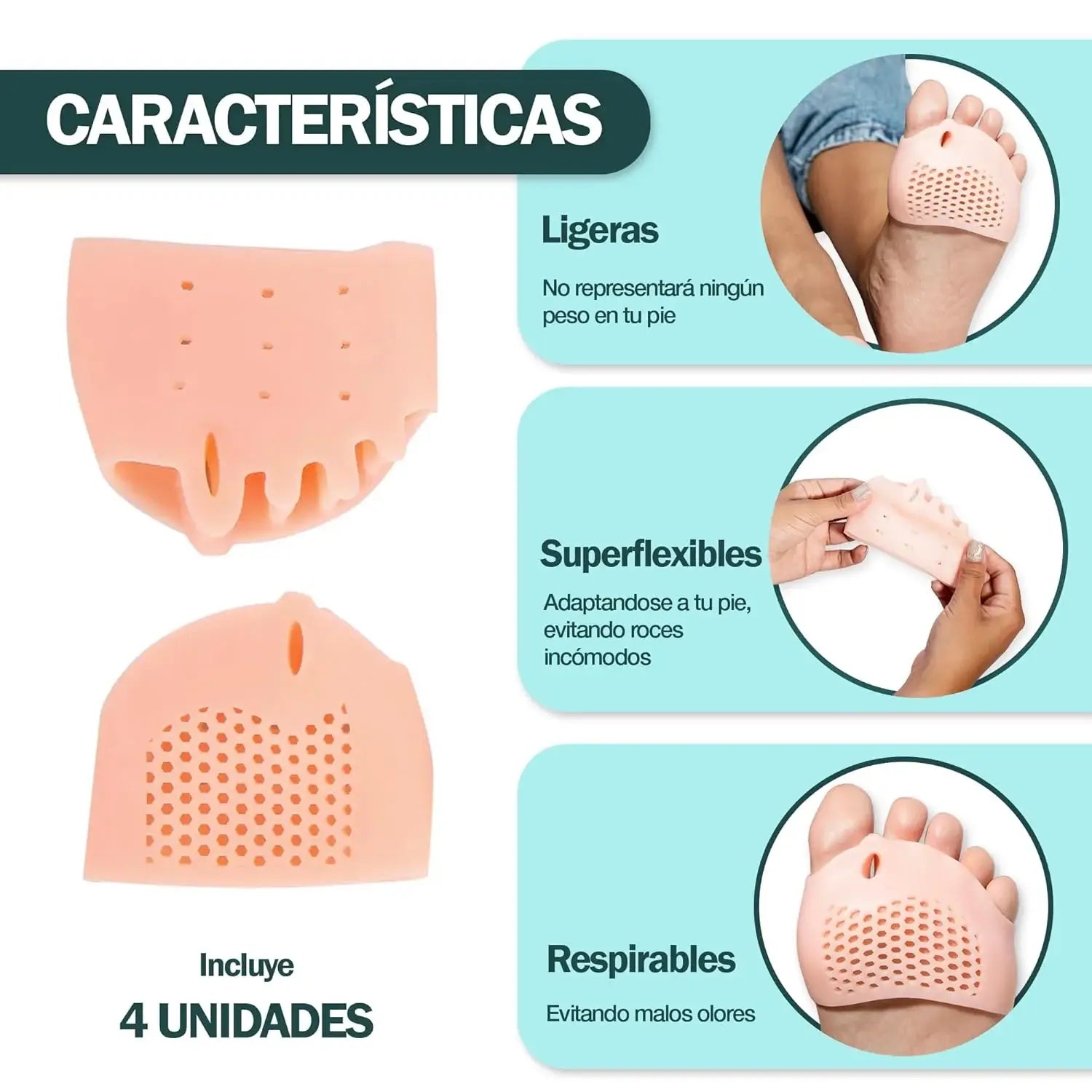 Separador de Dedos con Almohadilla Ortopédica Herbotaniq®