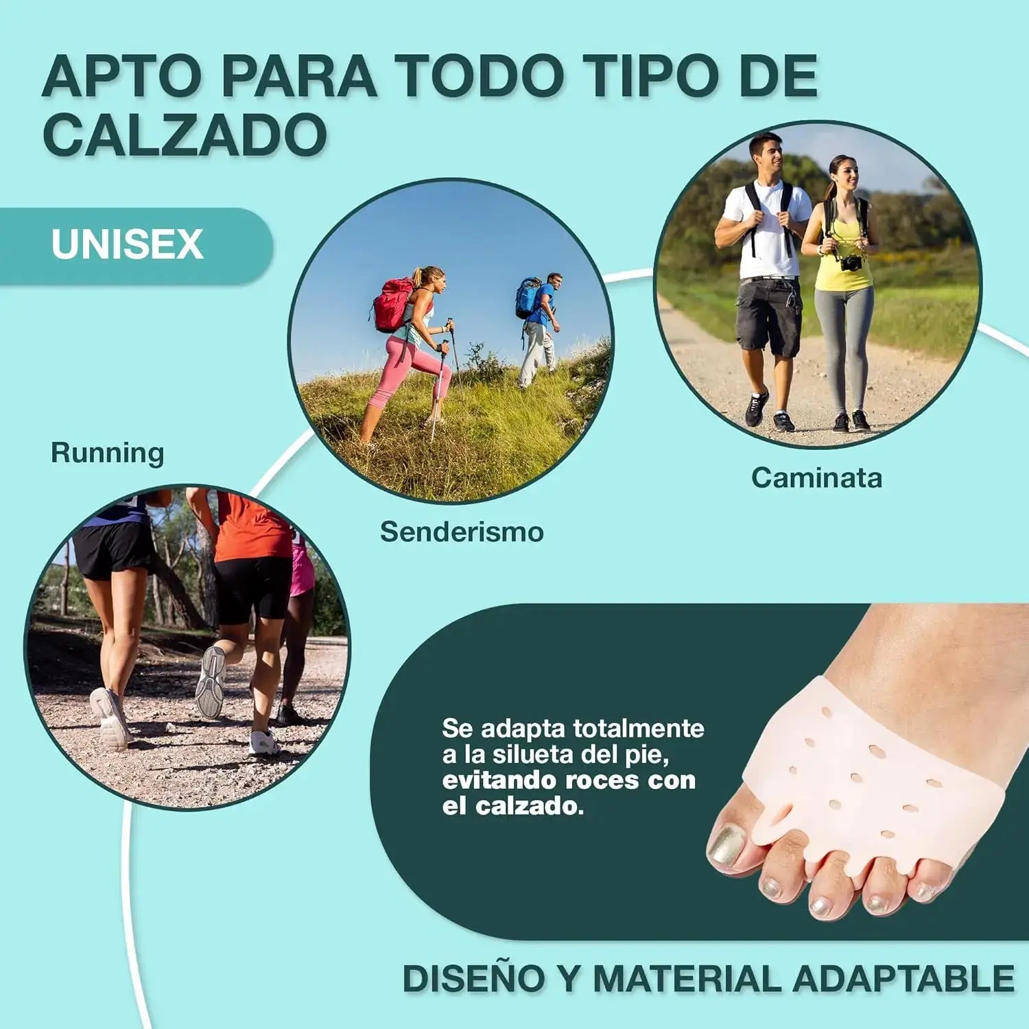 Separador de Dedos con Almohadilla Ortopédica Herbotaniq®